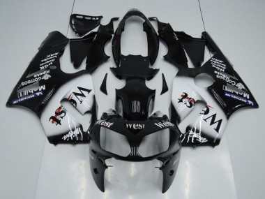 Carene Moto Kawasaki ZX12R 2002-2006 - Nero Lucido Bianco West