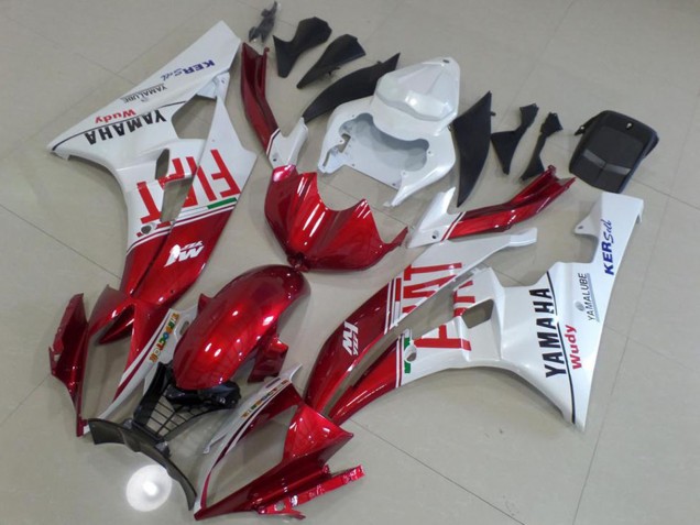 Carene Moto Yamaha YZF R6 2006-2007 - Bianco Rosso Fiat Yamalube