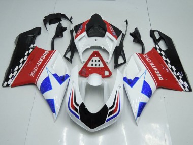 Carene Moto Ducati 848 1098 1198 2007-2014 - Bianco Rosso Blu Nero Lucido Corse