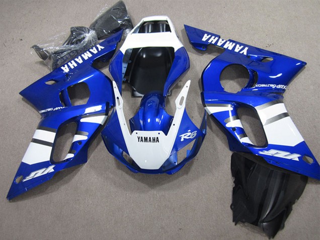 Carene Moto Yamaha YZF R6 1998-2002 - Bianco Blu