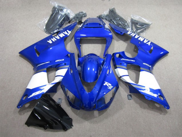 Carene Moto Yamaha YZF R1 1998-1999 - Blu Bianco Decal
