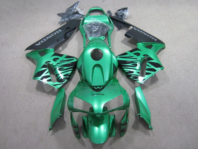 Carene Moto Honda CBR600RR 2007-2008 - Verde Nero Lucido Fiamma