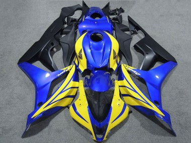 Carene Moto Honda CBR600RR 2007-2008 - Blu Giallo Nero Opaco
