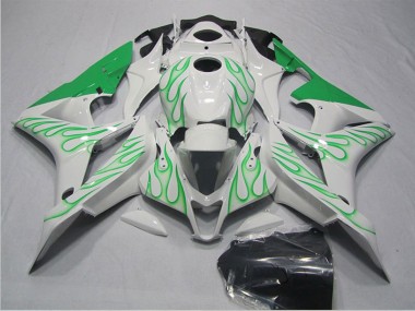 Carene Moto Honda CBR600RR 2007-2008 - Bianco Verde Fiamma
