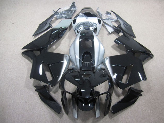 Kit Carene Moto ABS Honda CBR600RR 2007-2008 - Argento Nero Lucido