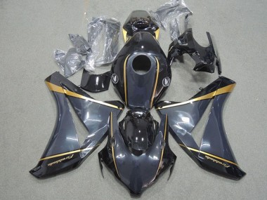 Carene Moto Honda CBR1000RR 2008-2011 - Blu Scuro Oro Nero Lucido Fireblade
