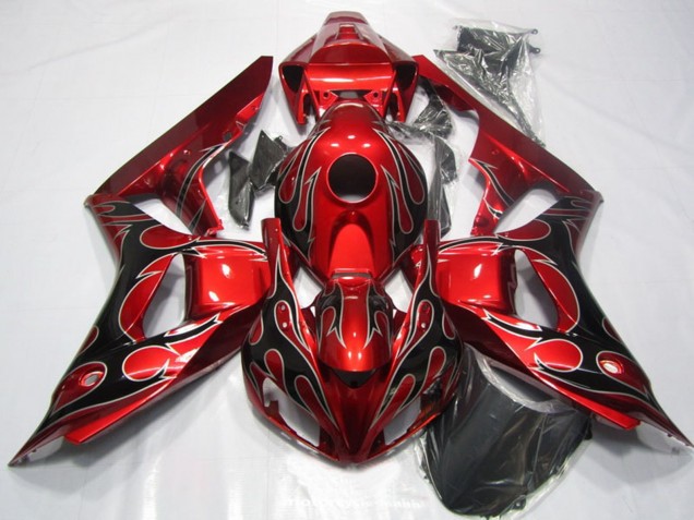 Carena Moto Honda CBR1000RR 2006-2007 - Rosso Nero Lucido Fiamma