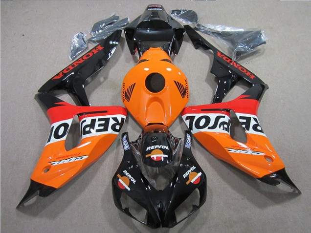 Kit Carene Moto ABS Honda CBR1000RR 2006-2007 - Arancia Bianco Rosso Nero Lucido Repsol