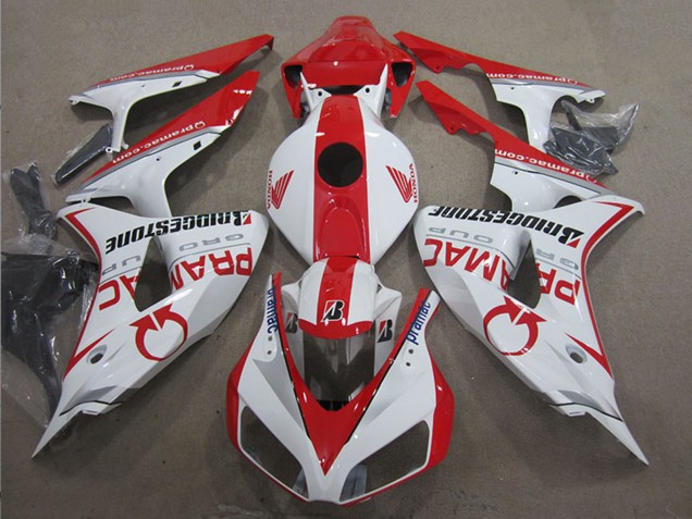 Carene Moto Honda CBR1000RR 2006-2007 - Bianco Rosso Pramac Bridgestone