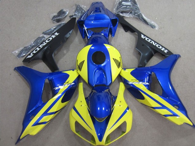 Carene Moto Honda CBR1000RR 2006-2007 - Blu Giallo Nero Lucido