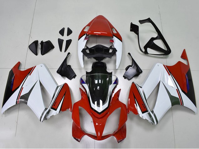 Carene Moto Honda VFR 800 2002-2013 - Bianco Rosso Nero Lucido
