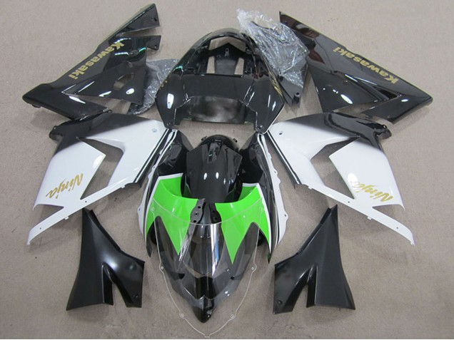 Carene Moto Kawasaki ZX10R 2004-2005 - Nero Bianco Oro Ninja