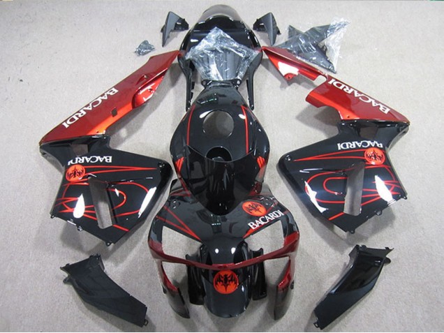 Carene Moto Kawasaki ZX10R 2004-2005 - Nero Rosso Racardi