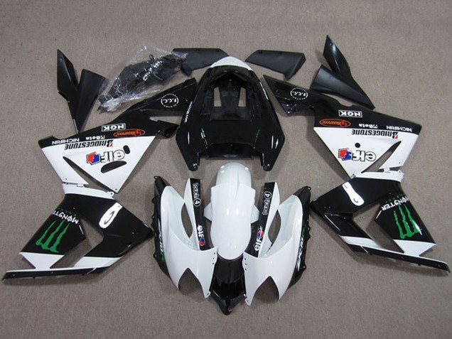 Carene Moto Kawasaki ZX10R 2004-2005 - Nero Bianco Mostro