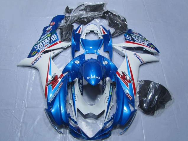 Carene Moto Suzuki GSXR 600 2011-2024 - Blu Bianco