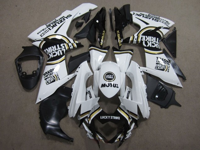 Carene Moto Suzuki GSXR 600 2011-2024 - Bianco Nero Motul Lucky Strike
