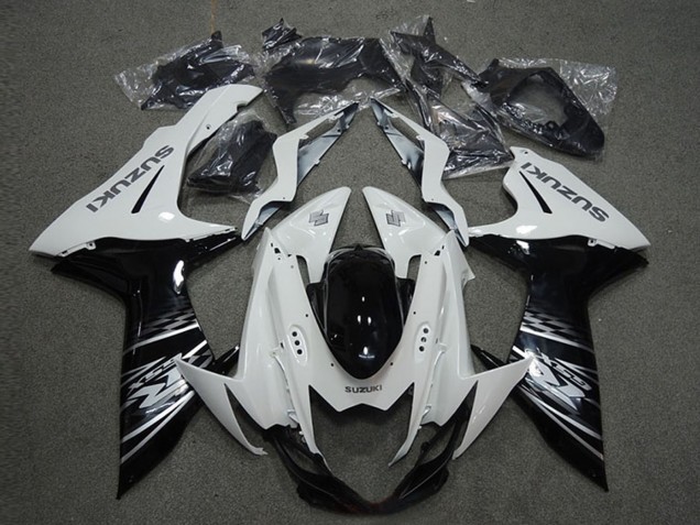 Carene Moto Suzuki GSXR 600 2011-2024 - Bianco Nero Lucido