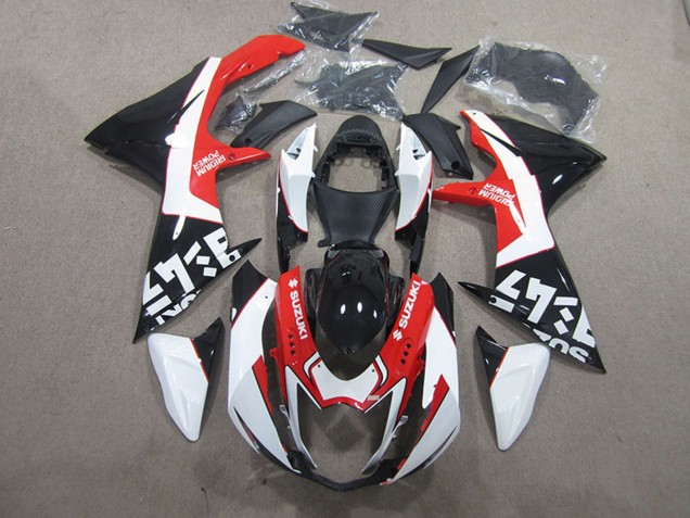 Carene Moto Suzuki GSXR 600 2011-2024 - Nero Rosso Bianco