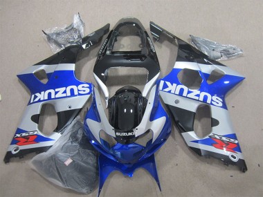 Carene Moto Suzuki GSXR 1000 2000-2002 - Blu Argento Nero Rosso Bianco Decal