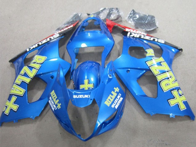 Carene Moto Suzuki GSXR 1000 2003-2004 - Blu Giallo Nero Rizla
