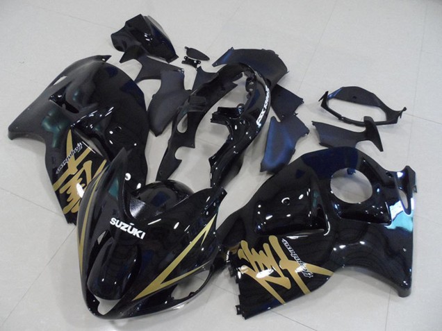 Carene Moto Suzuki GSXR 1300 Hayabusa 1996-2007 - Nero Lucido Oro Decal