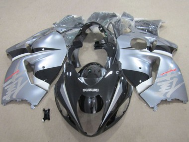 Carene Moto Suzuki GSXR 1300 Hayabusa 1996-2007 - Nero Opaco Argento