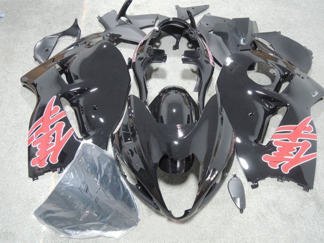 Carene Moto Suzuki GSXR 1300 Hayabusa 1996-2007 - Nero Lucido Rosso Decal