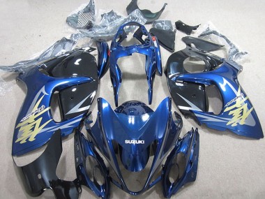 Carene Moto Suzuki GSXR 1300 Hayabusa 2008-2020 - Blu Bianco Oro Decal
