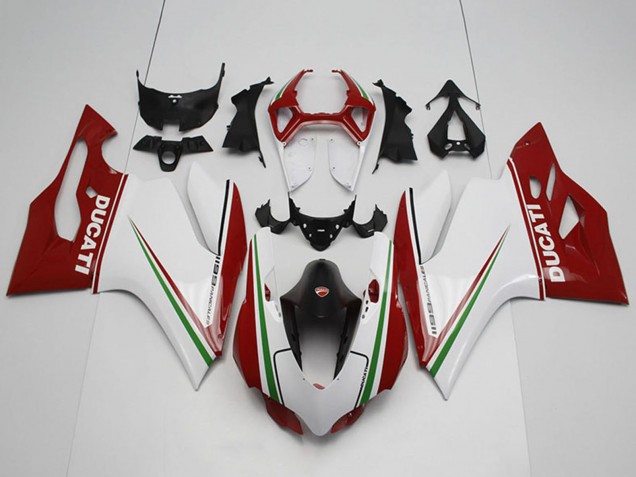 Kit Carene Moto ABS Ducati 1199 2011-2014 - Bianco Rosso Nero Verde