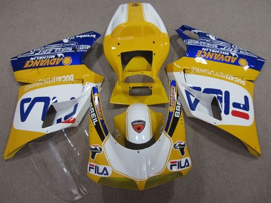 Carene Moto Ducati 748 1993-2005 - Giallo Bianco Blu Fila