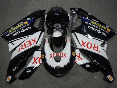 Carene Moto Ducati 749 2005-2006 - Bianco Nero Lucido Rosso Xerox