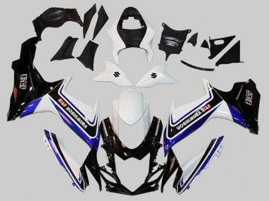 Carena Moto Suzuki GSXR 600/750 2011-2024 - Bianco Blu Nero Alstare