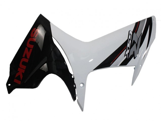 Carena Moto Suzuki GSXR 600/750 2011-2024 - Bianco Nero Lucido