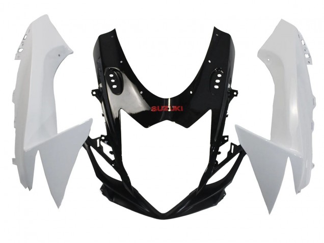 Carena Moto Suzuki GSXR 600/750 2011-2024 - Bianco Nero Lucido