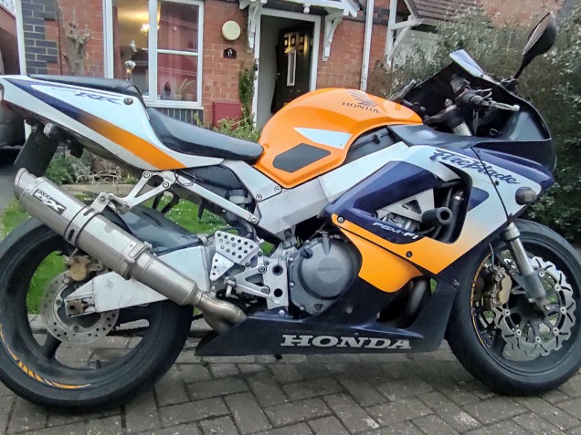 Carena Moto Honda CBR900RR 929RR 2000-2001 - Argento Arancia Blu