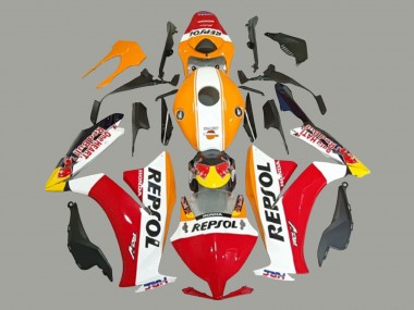 Carena Moto Honda CBR1000RR 2012-2016 - Bianco Arancia Rosso Giallo HRC Repsol