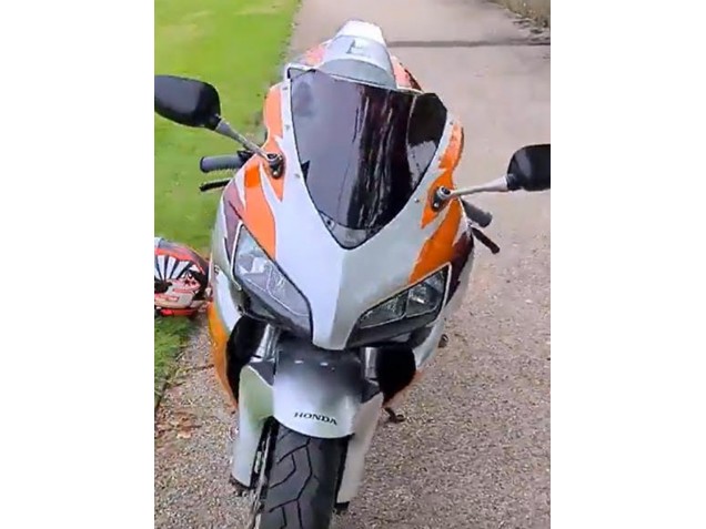 Carena Moto Honda CBR1000RR 2006-2007 - Argento Arancia