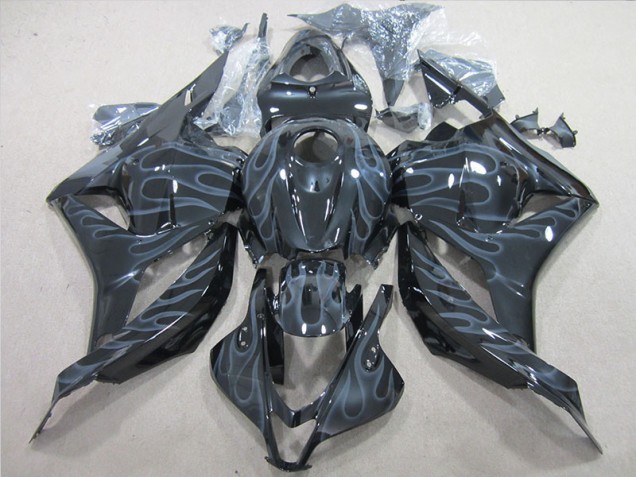 Plastica Honda CBR 600 RR 09-12 - Nero Argento Fiamma Plastica Honda CBR 600 RR 09-12 - Nero Argento Fiamma