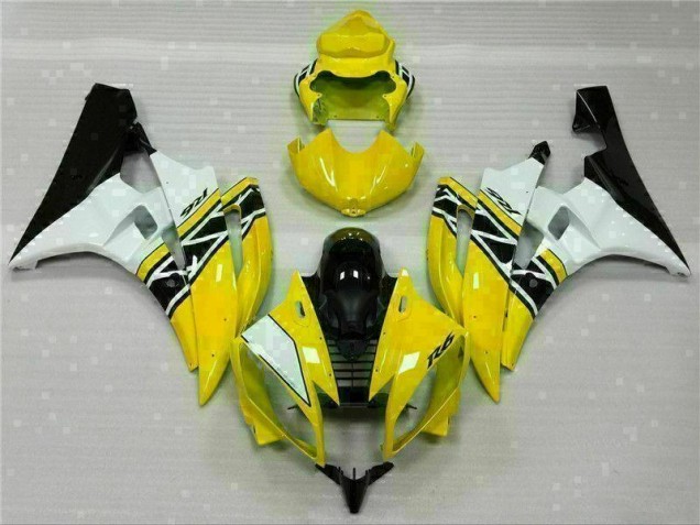 Plastica Yamaha R6 06-07 - Giallo Bianco Nero Plastica Yamaha R6 06-07 - Giallo Bianco Nero
